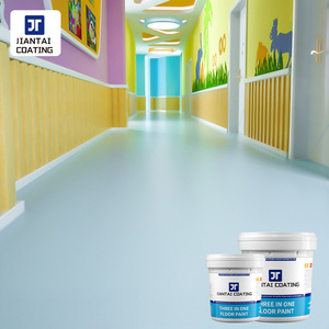 สีทาพื้นสูตรน้ำแบบสามในหนึ่ง ป้องกันน้ำ สำหรับโรงงานและเวิร์กช็อป ป้องกันความชื้นและไฟฟ้าสถิต  สารเคลือบพื้นอีพ็อกซี่ - Product Image 2