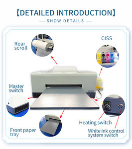 Fcolor Nuevo diseño DTF Impresora A3 Rollo de película PET Máquina de impresora de transferencia de calor <span class=keywords><strong>para</strong></span> cualquier camiseta de <span class=keywords><strong>tela</strong></span> - Product Image 4