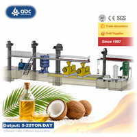 Ligne de production de presse à huile de noix de coco, presse à vis à froid et à chaud, usine de pressage 5-20TPD, équipement de moulin à huile automatique