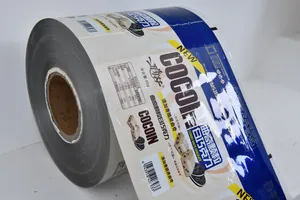 Diskon besar Pet/Al/Vmpet/Nl/Pe tas bumbu kemasan kemasan mesin Film kustom aluminium Foil laminasi Sachet Roll Film