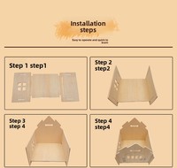 Lit pour chat et maisonnette pour animaux en bois, toutes saisons, extra-large, miniature, petite taille, villa d'hiver, cage, chalet
