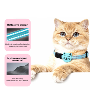 Wasserdichtes Reflektierendes Silikon Anti-Verlust Smart GPS/GPRS Ortungsgerät für Haustier-Katzenhalsband mit iOS-App - Product Image 4