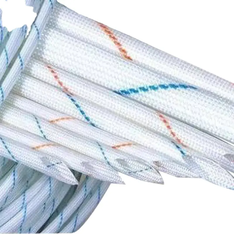 Tốt nhất người bán tráng sợi thủy tinh cách nhiệt sleeving 2715 PVC Silicone sợi thủy tinh cách điện tay áo