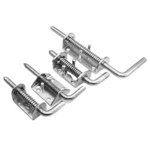 HM1219 भारी शुल्क स्टेनलेस स्टील बोल्ट ताला लोड ताला लीवर को संभालने के लिए ट्रेलर Tailgate वसंत बाल्टी कुंडी - Product Image 2