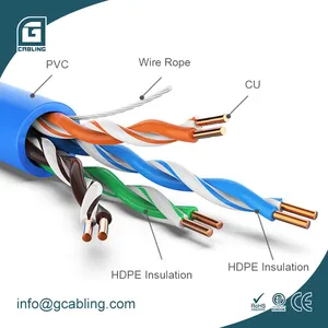 G布线cat5e UTP互联网局域网电缆305m网络kabel 4对局域网UTP以太网cat5e UTP通信电缆lan电缆cat5e