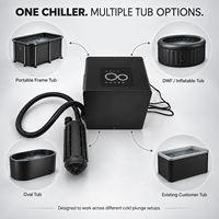 Refroidisseur de bain froid OHO DropChill sans plomberie, refroidissement direct, pour bacs de récupération portables