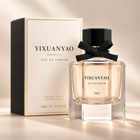 Flacon de parfum de luxe mignon 50ml 100ml en verre pour femmes avec logo et boîte personnalisés