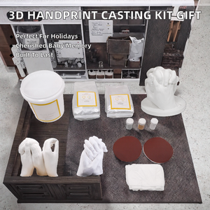 <span class=keywords><strong>Kit</strong></span> de <span class=keywords><strong>moulage</strong></span> <span class=keywords><strong>3D</strong></span> en argile artificielle pour empreintes de mains, souvenir de bébé pour cadeau familial, vente en gros - Product Image 2