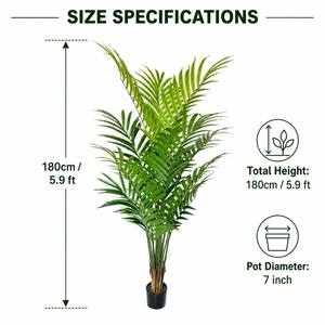 <span class=keywords><strong>Palmier</strong></span> Areca Artificiel <span class=keywords><strong>en</strong></span> <span class=keywords><strong>Pot</strong></span>, Faux <span class=keywords><strong>Palmier</strong></span> Phénix pour la Décoration Intérieure de la Maison, du Bureau, de l'Hôtel et du Jardin - Product Image 3