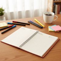 Carnet de notes personnalisé en cuir avec couverture rigide, format A5, journal quotidien d'amélioration personnelle, de gratitude et de pleine conscience