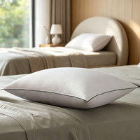 Taie d'oreiller en coton 200T de haute qualité, douce et respirante, taille standard pour chambre à coucher