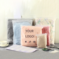 Sacs Ziplock en PE transparent avec logo personnalisé, emballages en plastique transparent de haute qualité pour sous-vêtements et vêtements