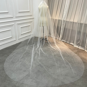 All'ingrosso <span class=keywords><strong>abito</strong></span> <span class=keywords><strong>da</strong></span> <span class=keywords><strong>sposa</strong></span> in Tulle color avorio scintillante veli <span class=keywords><strong>da</strong></span> <span class=keywords><strong>sposa</strong></span> lungo <span class=keywords><strong>velo</strong></span> <span class=keywords><strong>da</strong></span> <span class=keywords><strong>sposa</strong></span> 2025 - Product Image 1