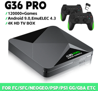 Manette de jeu G36 PRO, boîte de jeu TV 4K, 64/128/256 Go, prend en charge jusqu'à 120 000 jeux, prise AU/EU/US/UK, manette de jeu 3D