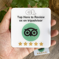 Tarjeta Inteligente NFC Impermeable de 13.56MHz, Tarjeta de PVC para Negocios, 10X10cm, ISO14443a, Logotipo Personalizado, Reseña en Trustpilot y Tripadvisor