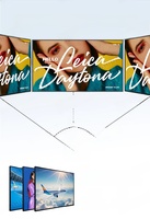 Écran LCD publicitaire pour vitrine de magasin, ultra-fin, à cadre ultra-narrow, haute luminosité, lecteur multimédia numérique