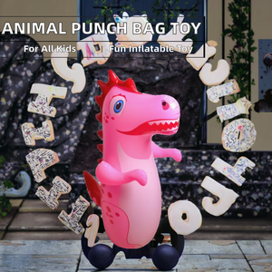 Sac de frappe gonflable en PVC personnalisé en forme de dinosaure pour enfants de 5 à 7 ans - Product Image 2