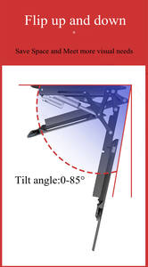 Soporte de Pared para TV de Techo con Ajuste Multidireccional Motorizado y Plegable - Product Image 4