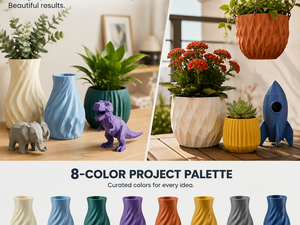 เส้นพลาสติก PLA+ สำหรับเครื่องพิมพ์ 3 มิติ ขนาด 1.75 มม. ลายไม้ 3 มิติ สีเขียวมะกอก สีเขียวแอปเปิ้ล สีฟ้าไอซ์บลู 8 สี สำหรับ Bambu Lab ขายส่ง - Product Image 6
