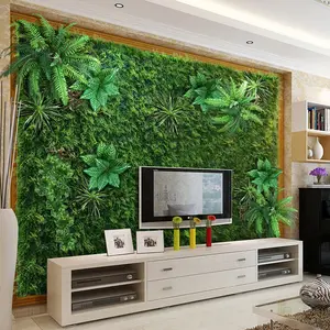 Greenery Systeem Verticale Tuin Decoratieve Faux Plant Panelen Kunstmatige Groene Bloem Muur Panel