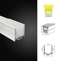 Bande LED néon en aluminium aéronautique 6063 T5, 1515, avec clips de fixation flexibles, clips à fente en aluminium, traitement par perçage