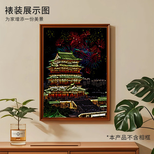 Pinturas decorativas de Xi'an, murales de la ciudad antigua, Murales de la Gran Pagoda del Ganso Salvaje, murales del templo Ci'en, murales de restaurantes, Shaanxi - Product Image 5