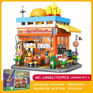 ชุดตัวต่อบล็อกร้านเบอร์เกอร์พร้อมไฟ ของเล่นประกอบเองแบบ DIY MOC สำหรับตกแต่งบ้าน ของขวัญสำหรับวัยรุ่นและผู้ใหญ่ - Product Image 6