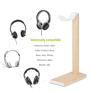 <span class=keywords><strong>Support</strong></span> de <span class=keywords><strong>casque</strong></span> <span class=keywords><strong>en</strong></span> <span class=keywords><strong>bois</strong></span> d'érable SAMDI, expérience <span class=keywords><strong>audio</strong></span> améliorée, <span class=keywords><strong>support</strong></span> de rangement de bureau - Product Image 6