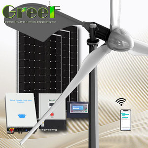 Sistema Híbrido Solar y Eólico de 5kw 10kw para Techo, Uso Doméstico, 220v, Almacenamiento de Energía - Product Image 2