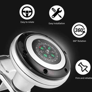 सार्वभौमिक 360 संभाल टिकाऊ कार नियंत्रण स्टीयरिंग व्हील नॉब बुलेट - Product Image 6