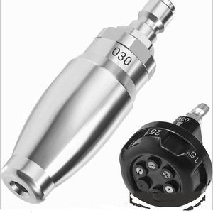 Buse de nettoyeur haute pression 1/4 à connexion rapide en acier inoxydable, pression réglable, pour lavage de voitures et nettoyage du bétail - Product Image 2