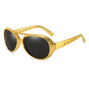 Lunettes de soleil style Elvis Presley, monture complète en PC, accessoires de mode pour fêtes, anniversaires, cabine photo - Product Image 5