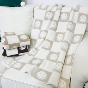 Printemps Nouveau Design Couverture de luxe en tricot doux pour canapé-lit