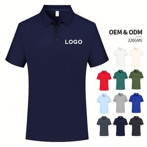 เสื้อโปโลผู้ชายผ้าฝ้ายแท้ 100% หนานุ่ม สีพื้น ขายส่ง แขนสั้น ระบายอากาศได้ดี ไซส์ Unisex - Product Image 4
