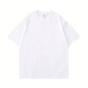 Camiseta Casual de Manga Corta para Hombre, 220g, 100% Algodón Jersey, Cuello Redondo, Talla Grande, Color Sólido, Antiarrugas, Secado Rápido, Ecológica - Product Image 3