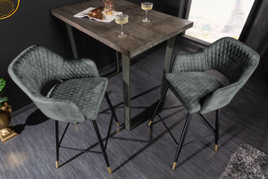 Nouveaux tabourets de bar modernes et minimalistes, <span class=keywords><strong>chaise</strong></span> <span class=keywords><strong>haute</strong></span> ajourée avec cadre métallique et accoudoirs - Product Image 4