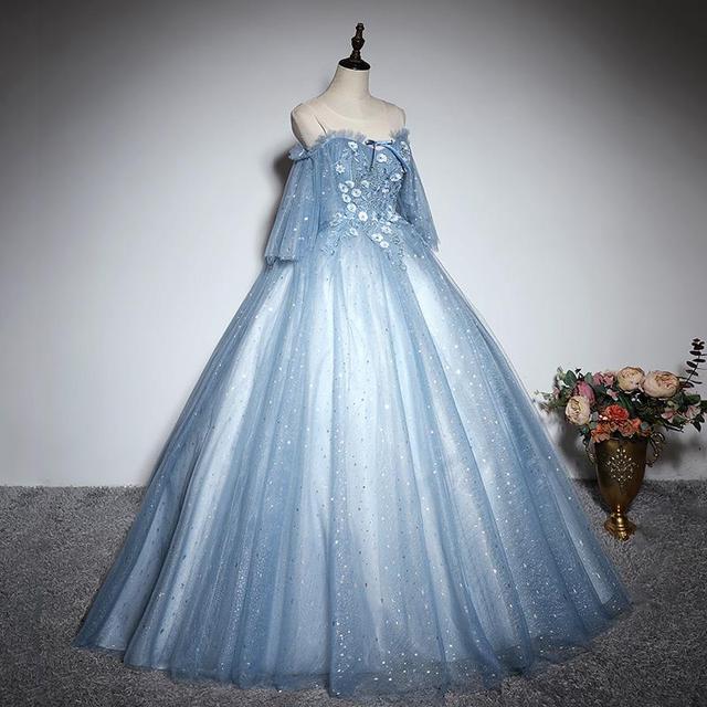 blue aesthetic dress Pearl Midi Dress