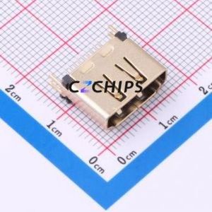 HDMI-GD-129PWB HDMI Connector SMD Connector ( Connector Type: HDMI-A )( Gender: Female )( Total Number of PINs: 19P ) - Product Image 1