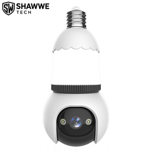 Cámara Bombilla Interior 4MP E27, Sistema <span class=keywords><strong>de</strong></span> Seguridad WiFi PTZ con Micrófono Integrado, Audio Bidireccional, Visión Nocturna, Compatible con Tarjeta SD <span class=keywords><strong>de</strong></span> 256G - Product Image 1
