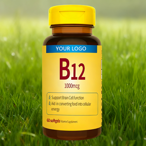 비타민 <span class=keywords><strong>B12</strong></span> 메틸코발라민 1000mcg 소프트젤 에너지 및 면역 지원 두뇌 기능 성인용 OEM 서비스 가능 - Product Image 2