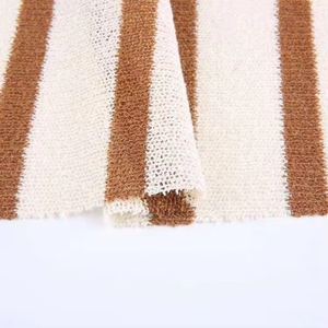 Hot bán không cách đều sọc kim sợi nhuộm Polyester sọc vải dệt kim cho quần áo - Product Image 2