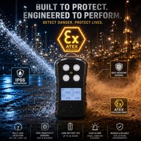 Détecteur de gaz multi-fonctions portable HIREP 4-en-1 (CO2, O2, LEL, NH3) avec analyseur ATEX IP65 pour brasseries, vignobles et sécurité industrielle