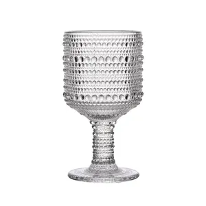 Luxury Vintage Unique High Quality Handmade Crystal Wine Colored Glass Tea Coffee Juice Water Drink Cupping Tumbler Goblets Set