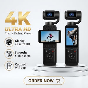 Caméra stabilisée de poche YD07 4K 30fps 330 °   Caméra de vlog avec suivi du visage par IA, stabilisation électronique de l'image (EIS) 6 axes, écran tactile de 2,2 pouces, OEM, FCC, ROHS - Product Image 1