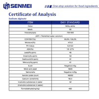 Fournisseurs de produits de qualité supérieure, épaississant alginate de sodium HV E401 1200cps, qualité alimentaire, poudre