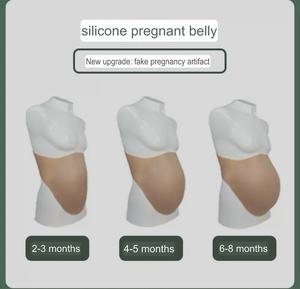 Accessoires de simulation de grossesse en silicone sans peau, ventre de grossesse factice, accessoires de spectacle, jumeaux surdimensionnés, travestissement, actrice, femme - Product Image 6