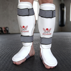 Protectores de Espinilla y Empeine para Artes Marciales - Protectores de Piernas de Cobertura Completa para Karate y Taekwondo, Equipo de Sparring - Product Image 4