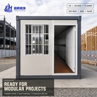 Les fabricants fournissent des maisons préfabriquées pliables, des bâtiments modulaires à assemblage rapide pour les chantiers de construction
