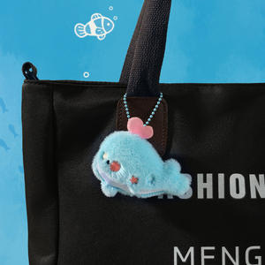 Portachiavi in Peluche a Forma di Animale Marino, Ciondolo Colorato a Cartone Animato, Charm per Zaino Scolastico per Bambini, Mini Giocattoli di Peluche, Gadget per Feste di Compleanno - Product Image 5
