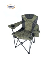 Chaise de plage extérieure chaise de pêche pliante simple accoudoir plus chaise de camping portable en coton